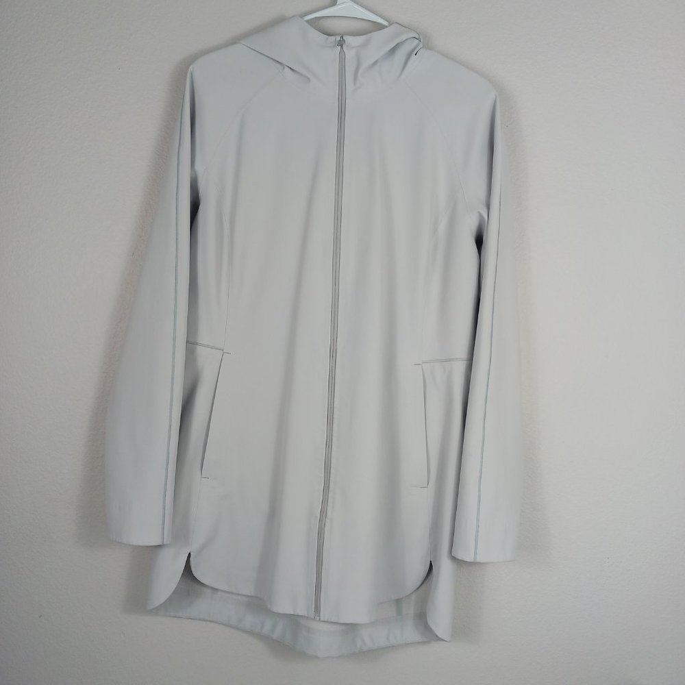 LULULEMON Women's Glyde Along Softshell jacket gray size 8 - Picture 3 of 9